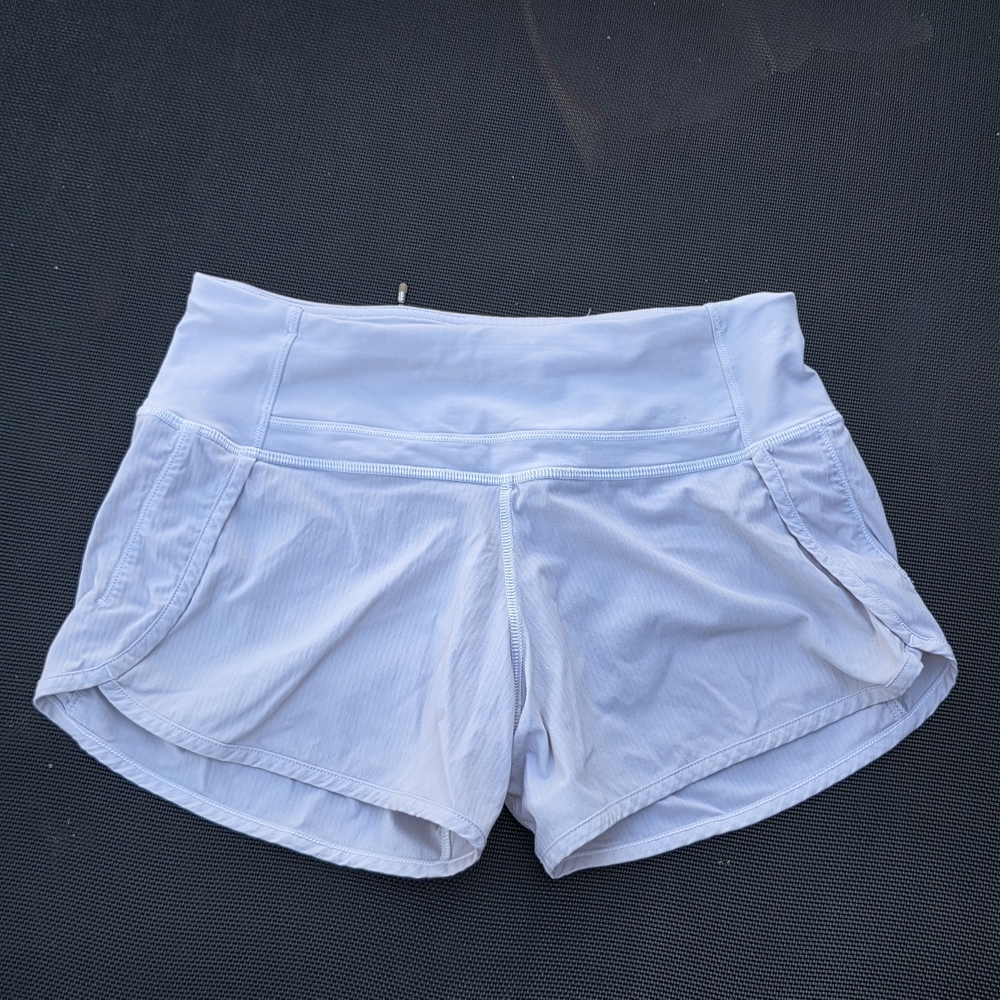 lululemon athletica Light White Athletic Shorts